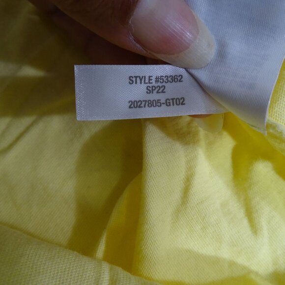 J Crew Yellow Washed Cotton Crew Neck T-Shirt Men Size L Short Sleeve - Picture 6 of 10